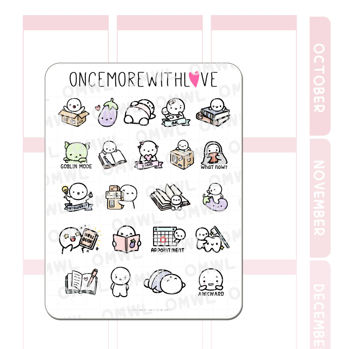 Once More With Love M1385 Eight Year Anniversary Favorites Sticker