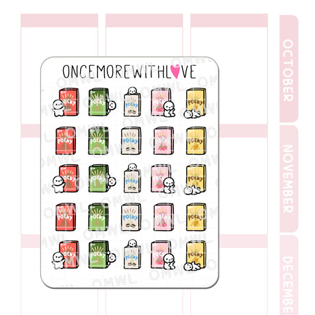 Once More With Love M1386 Pocky Sticker Sheet