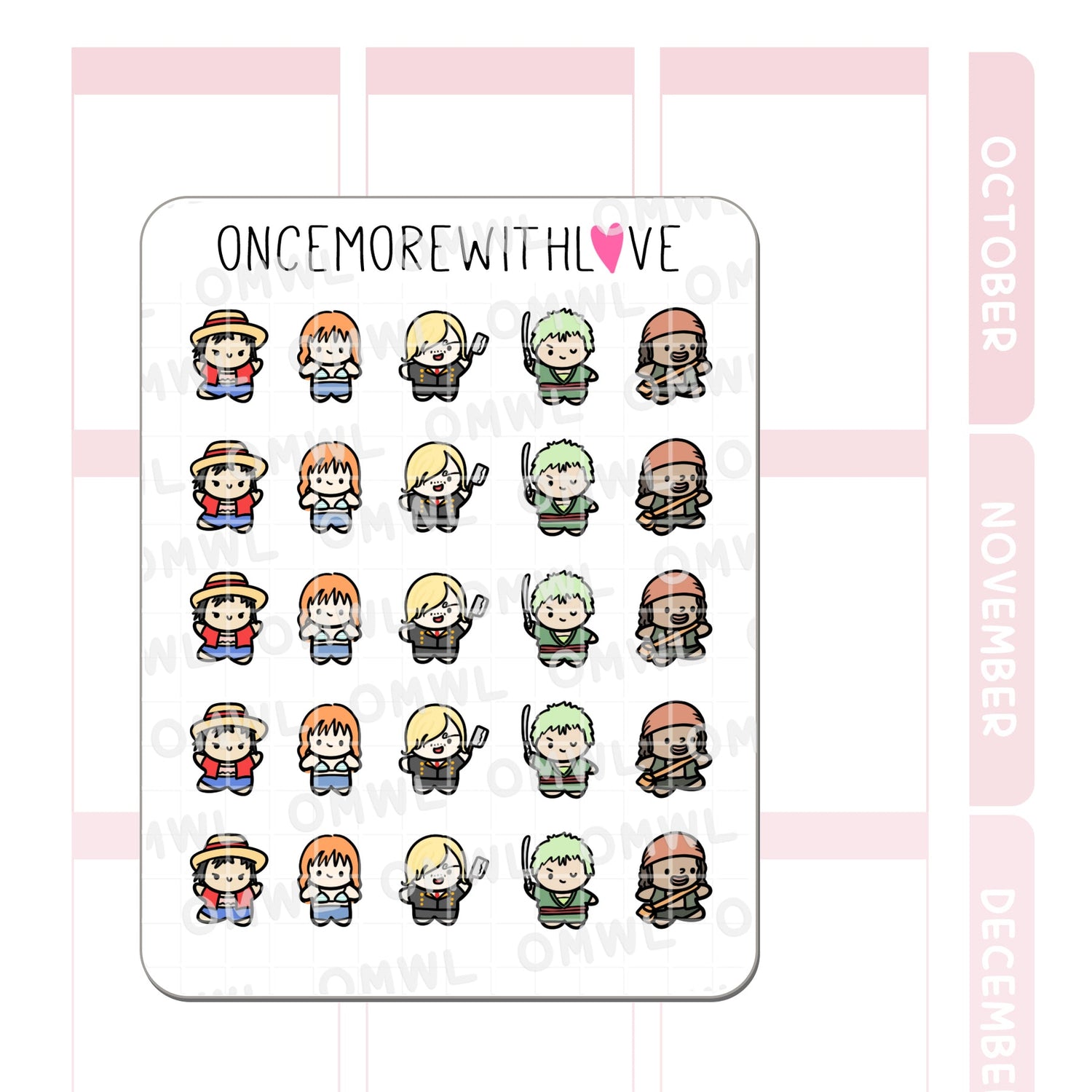 Once More With Love M1387 One Piece Sticker