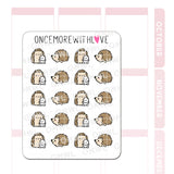M1390 Hedgehogs Sticker Sheet