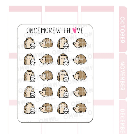 M1390 Hedgehogs Sticker Sheet