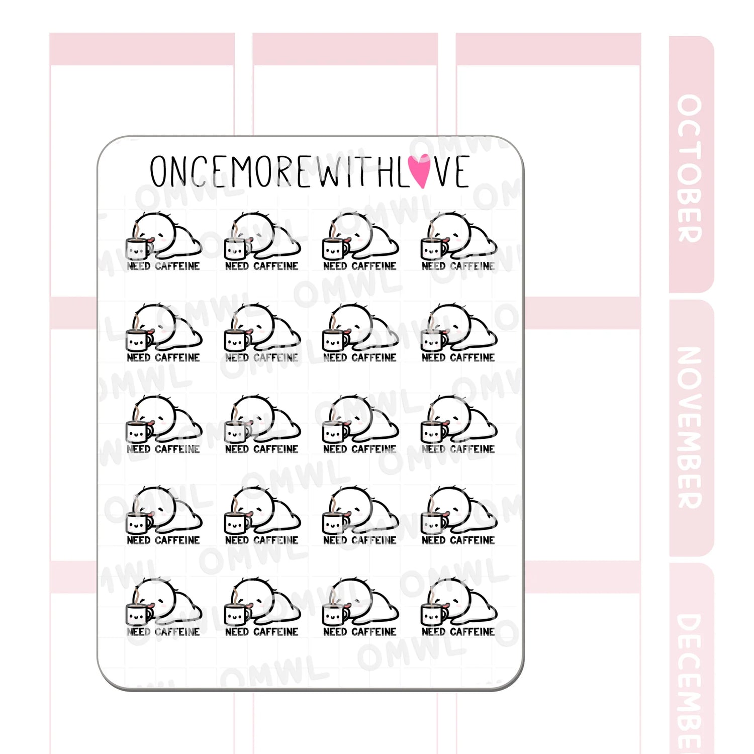 Once More With Love M1391 Hummingbirds Sticker Sheet