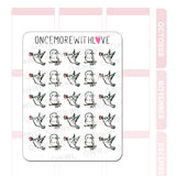 Once More With Love M1391 Hummingbirds Sticker Sheet