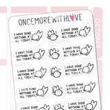 M950 I Did Nothing All Day Sticker