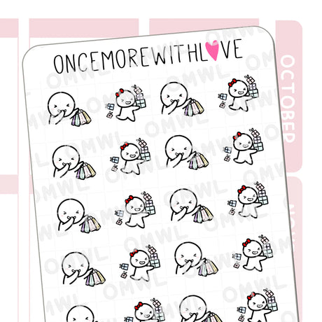 M972 Sneaky Shopping Spree Sticker Sheet
