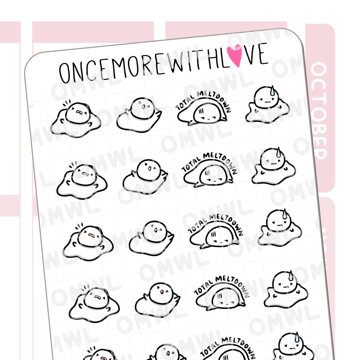 Once More With Love M988 Meltdown Sticker