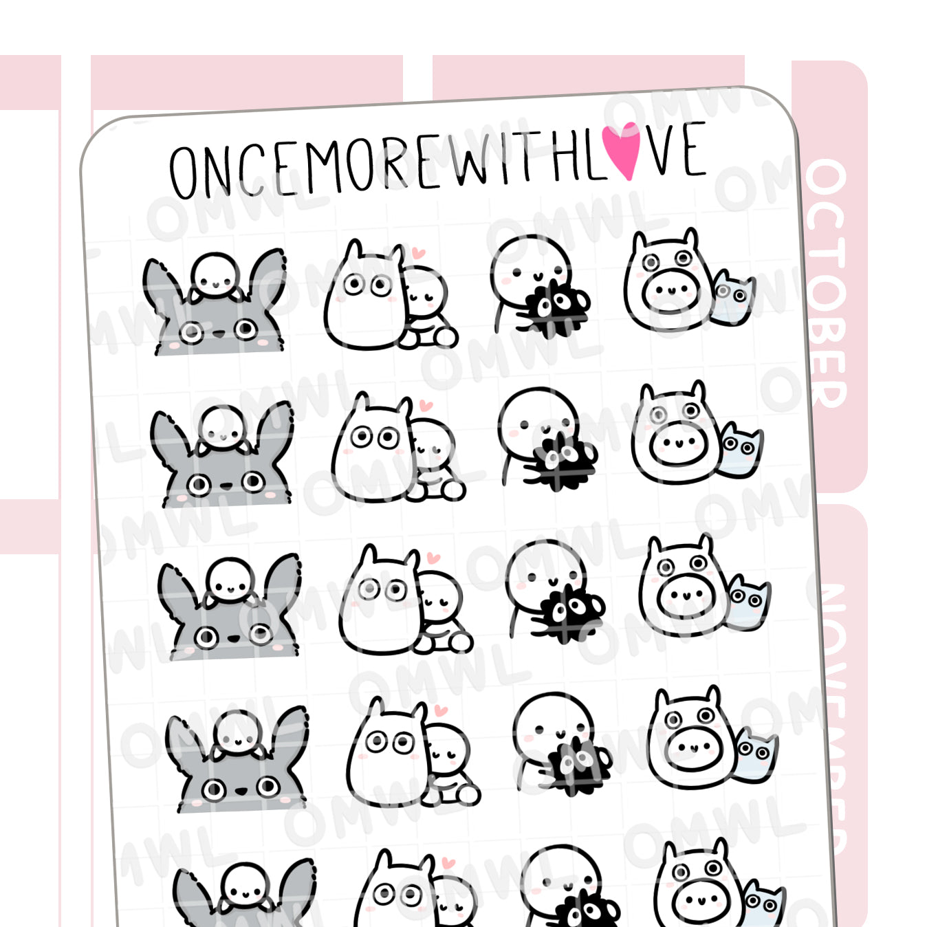 Once More With Love M1345 Soots Large Deco Sticker Sheet