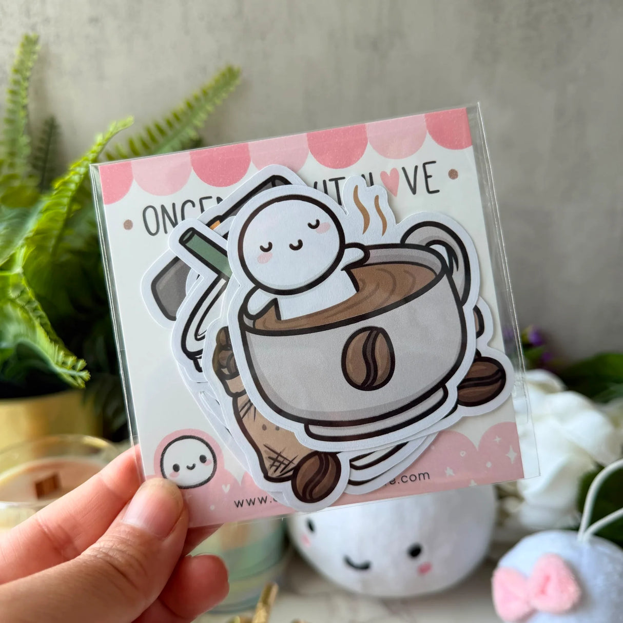 Celebrate your love for cozy mornings, café vibes, and caffeine‑powered creativity with the Coffee Lover Sticker Pack from Once More With Love. This adorable vinyl sticker set features charming coffee‑themed designs that bring warmth and personality to planners, journals, scrapbooks, and everyday crafts.

Includes 6 Stickers
