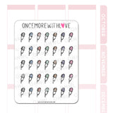 V219 Fountain Pen Doodle Sticker