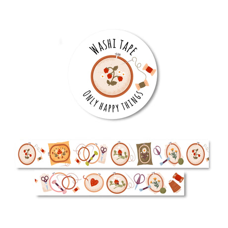 Only Happy Things Stationery - Embroidery Washi Tape