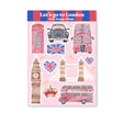 Only Happy Things Stationery - Let's Go To London A6 Sticker Sheet