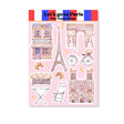 Only Happy Things Stationery - Let's Go To Paris A6 Sticker Sheet