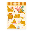 Only Happy Things Stationery - Orange Cat A6 Sticker Sheet