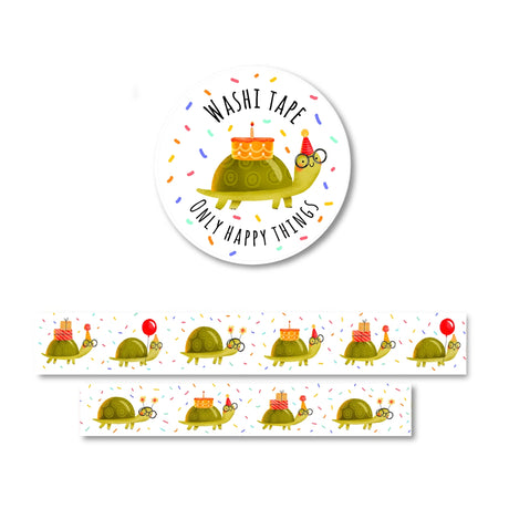 Only Happy Things Stationery - Party Tortoise Washi Tape