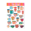 These stickers are perfect for journaling, scrapbooking, pen‑pal mail, planners, and all your creative projects.

A6 (105 x 148mm)&nbsp;
Printed on matt coated paper