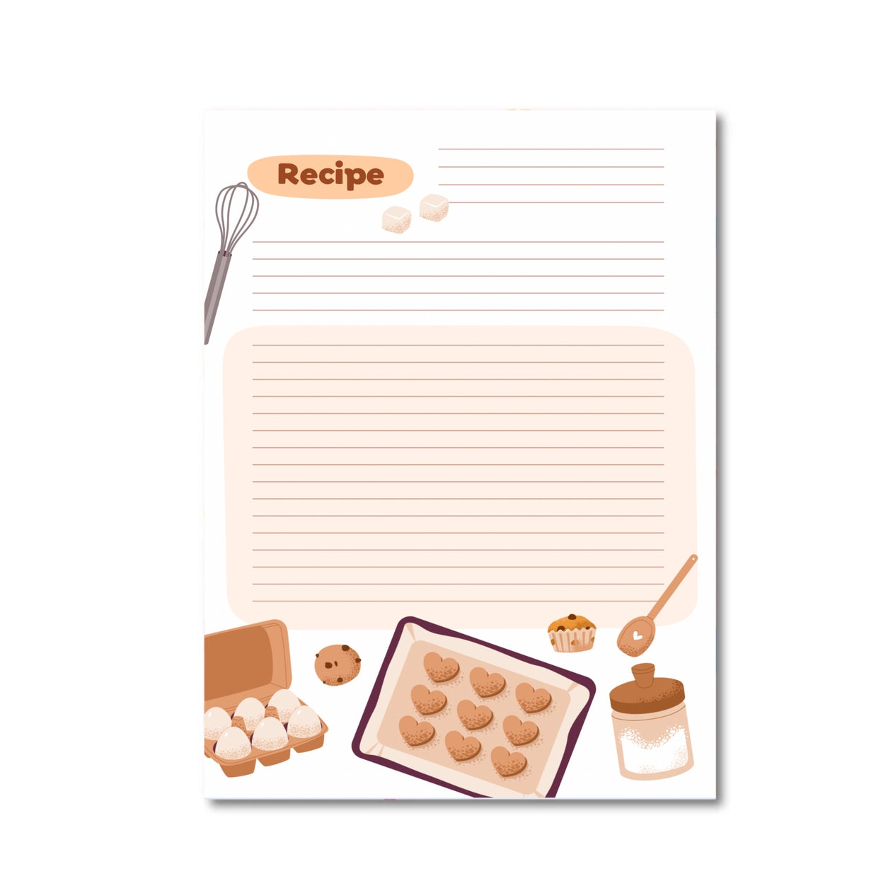 Only Happy Things Stationery - Baking Recipes Notepad A5