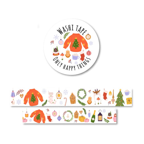 Only Happy Things Stationery - Christmas Girl Washi Tape