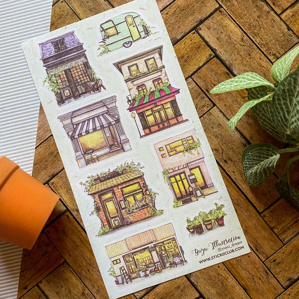 On the Town Sticker Sheet