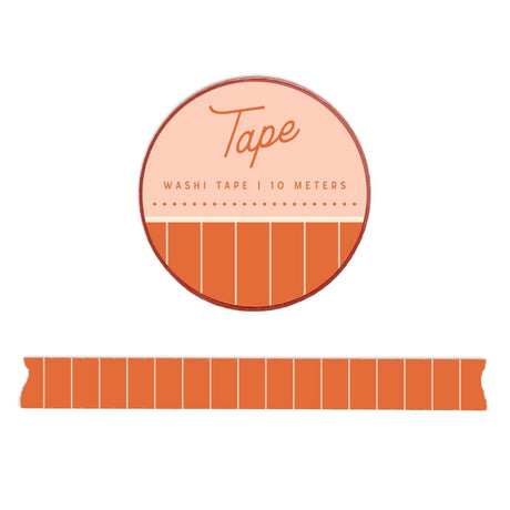 Keep your projects neat and stylish with our Lined Washi Tape. Featuring a clean, minimalist striped design, this tape is perfect for adding structure and elegance to planners, journals, and scrapbooks. Its versatile pattern complements any theme, while the gentle adhesive ensures easy application and removal, making it a must-have for any organized crafter.

Additional Details:
- 15 mm width
- 10 m length