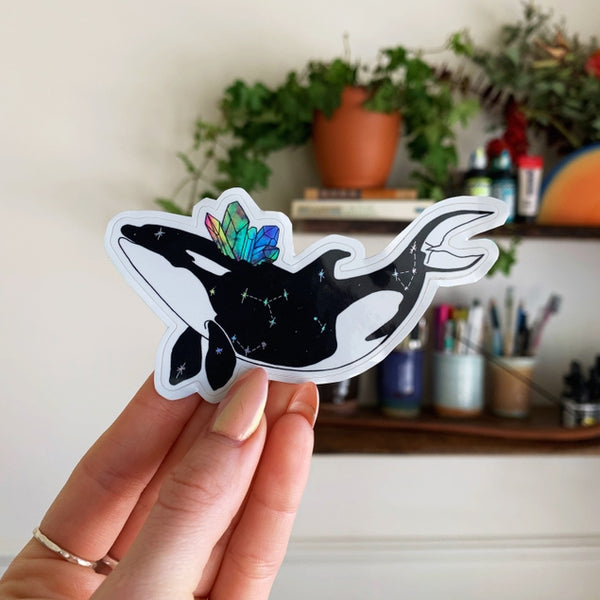 Orca Holographic Sticker Killer Whale