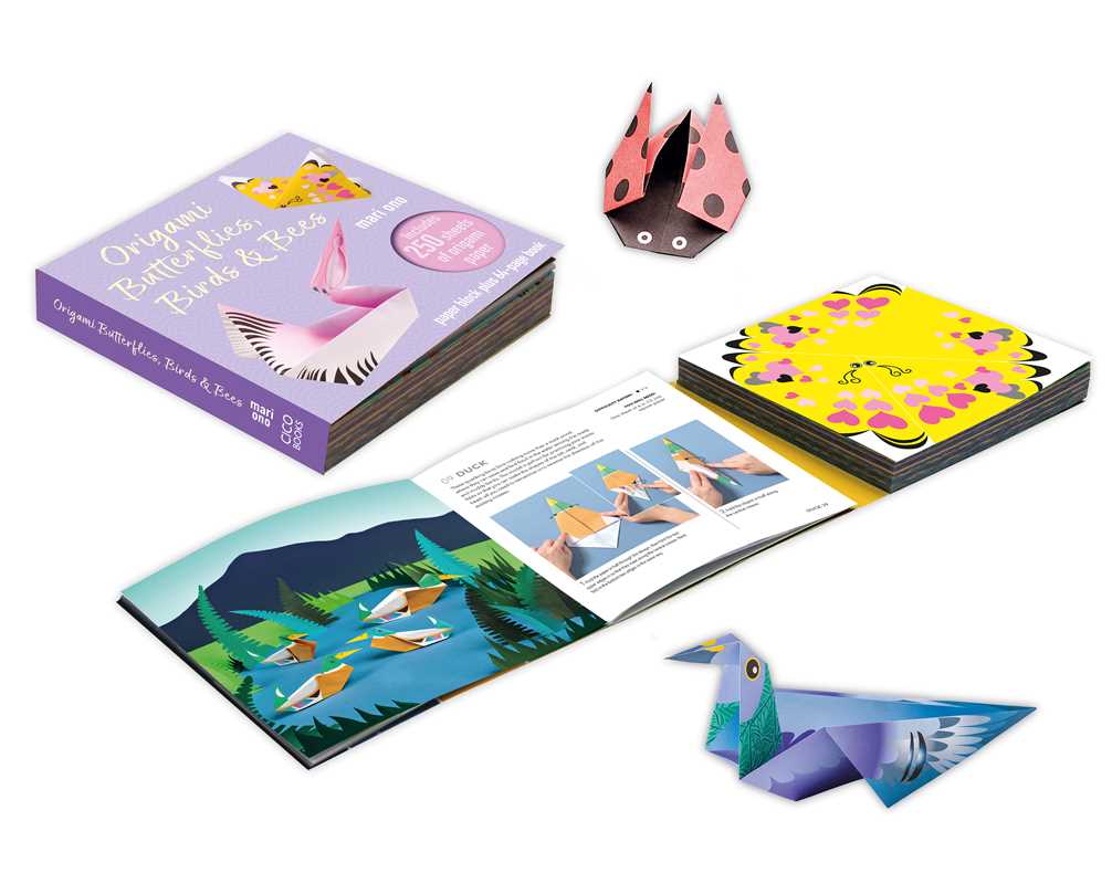 Take a step into the mindful, calming world of butterflies, birds, and bees with this 64-page project book and 250 sheets of origami paper.

Explore the best that nature has to offer with 250 sheets of specially-designed printed paper and a 64-page instruction book that guides you step-by-step through 15 wonderful paper projects. From penguins, pelicans, and puffins to three different butterflies at varying difficulties of construction, you're spoilt for choice on where to start!

The friendly critters can 