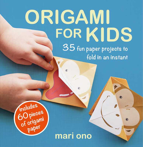 Packed with 35 of the finest paper projects this side of Tokyo, Origami for Kids shows how to take a simple piece of paper and turn it into something so much more exciting, like a finger puppet, a robot, pretty flowers, a gift box for your treats and treasures, and even a sumo wrestler. The projects range from very easy to more challenging—the tulip or the rabbit will show you the basics, while aspiring origami addicts will love the squirrel, windmill, snowflake, and snowman. You really will be amazed at wh