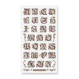 STICKII - Ornate Alphabet Sticker Sheet

✒️📜 Add a touch of old-world elegance to your pages with this ornate alphabet sheet. Inspired by gothic lettering, vintage monograms, and illuminated manuscript details, each letter is full of curling flourishes and antique charm. Perfect for spelling out initials, decorating journal pages, labeling letters, or giving any paper project the feeling of something pulled from a beautifully aged book.

Top Coating: None
Adhesive Layer: Paper
Backing Layer: Paper
6.69" x 
