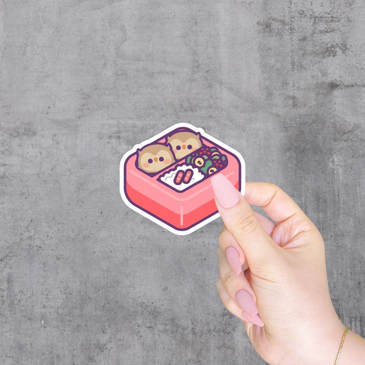 Owl Bento Box Vinyl Sticker