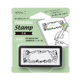 Midori Paintable Stamp Pre-inked Half Size Stationery