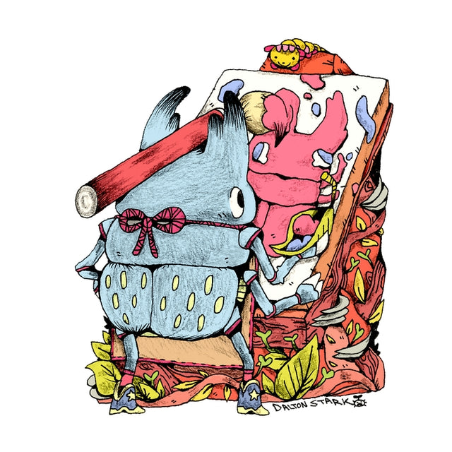 Dalton Stark Painting Beetle Sticker