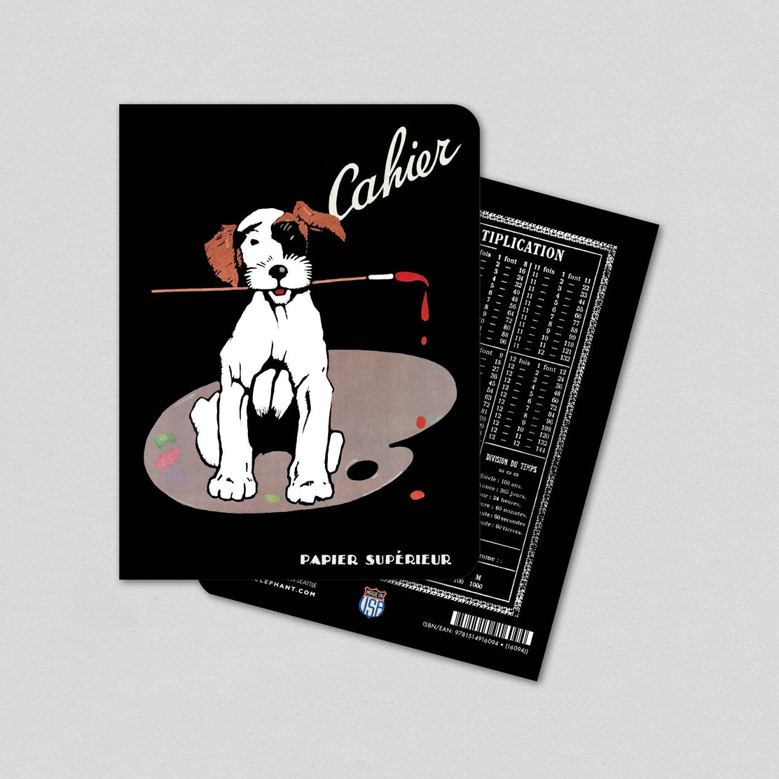 Cuaderno de dibujo de perro en francés