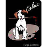 Cuaderno de dibujo de perro en francés