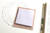 Pale Forget-Me-Not Memo Pad