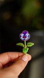 Pansy Flower Enamel Pin