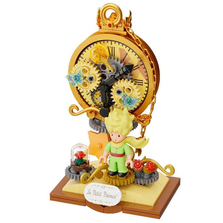 Beepe your collection with this poetic construction set ;Pocket Watch of the line Starry Ride inspired by The Little Prince (Le Petit Prince), manufactured by Pantasy.

Includes 161 pieces of high quality ABS plastic, officially licensed, with very visual instructions. The mounted model measures approximately 16.5 cm high. Estimated assembly time: 40 minutes. Perfect for children and adult collectors.