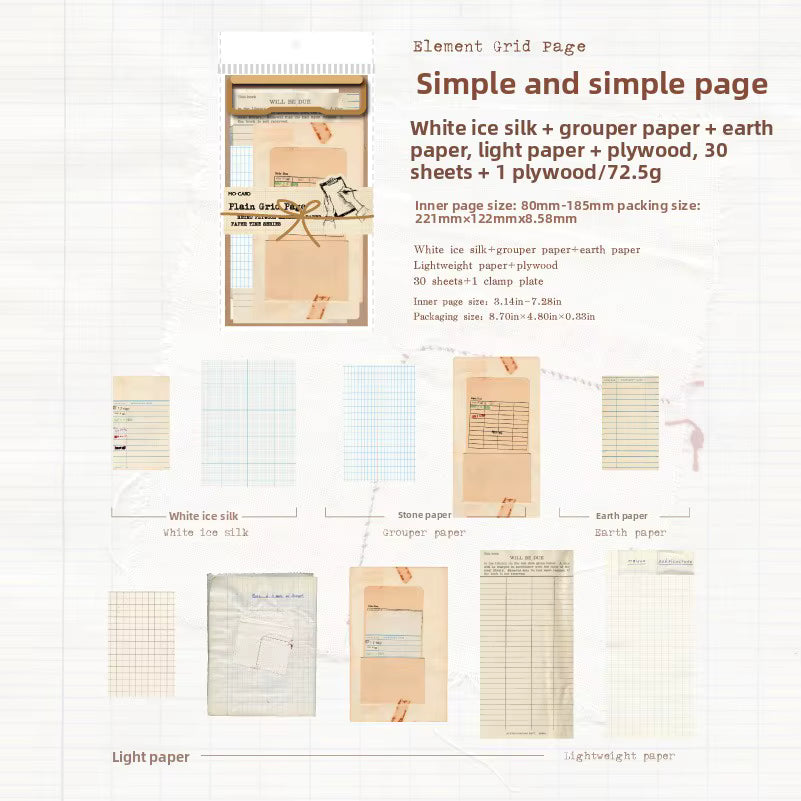 This beautifully crafted paper pack includes 30 pieces of cute paper materials in different patterns and 1 small clamp! Each pack comes with pieces in varying styles with a unique set of designs.

These pieces make great card decoration, collage pieces, or additions to your journal spreads!