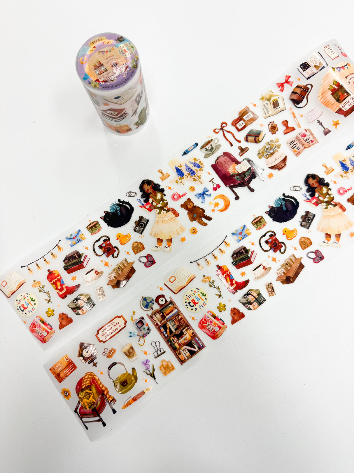 PaperaicaShop x Little Craft Fest Pre-cut PET Tape - Stationery & Texas Love