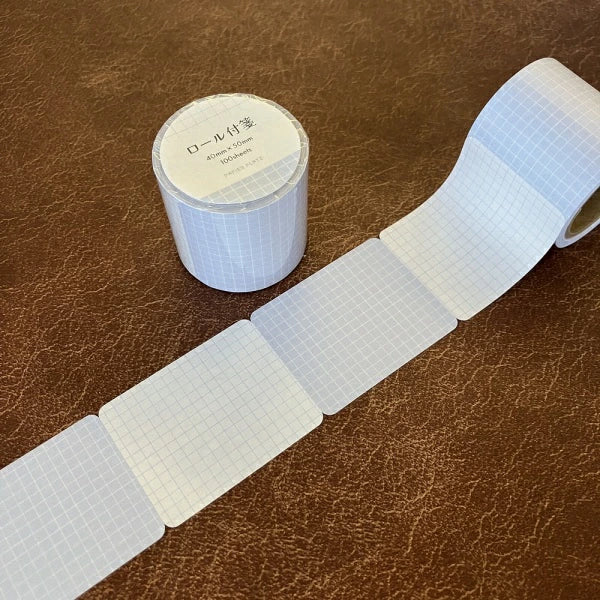 Perforated sticky notes in a roll. Designs can be torn off easily and be used individually. These soft colored sticky notes are perfect for your planner or journal.&nbsp;

Each roll has 100 pieces of sticky notes with 2 designs (50 pieces for each design).


Size of each sticky note: 40mm x 50mm
2 designs x 50 sheets each (100 sheets in total)
Includes 1 roll of sticky notes
Country of manufacture: Japan
Material / component: High quality paper