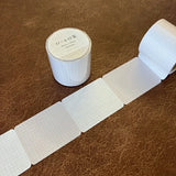 Perforated sticky notes in a roll. Designs can be torn off easily and be used individually. These soft colored sticky notes are perfect for your planner or journal.&nbsp;

Each roll has 100 pieces of sticky notes with 2 designs (50 pieces for each design).


Size of each sticky note: 40mm x 50mm
2 designs x 50 sheets each (100 sheets in total)
Includes 1 roll of sticky notes
Country of manufacture: Japan
Material / component: High quality paper