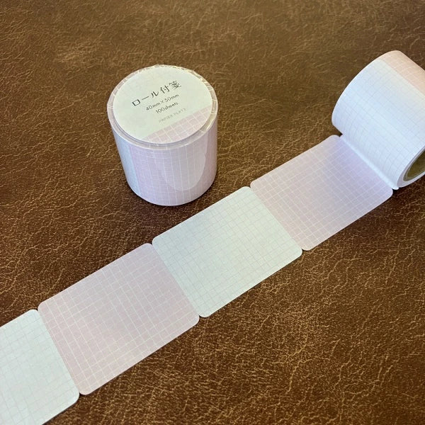 Perforated sticky notes in a roll. Designs can be torn off easily and be used individually. These soft colored sticky notes are perfect for your planner or journal.&nbsp;

Each roll has 100 pieces of sticky notes with 2 designs (50 pieces for each design).


Size of each sticky note: 40mm x 50mm
2 designs x 50 sheets each (100 sheets in total)
Includes 1 roll of sticky notes
Country of manufacture: Japan
Material / component: High quality paper
