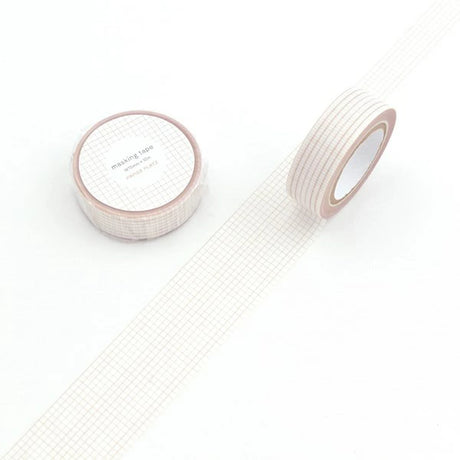 This is a masking tape with an original PAPIER PLATZ design. Add a creative touch to any project with this beautiful soft color grid washi tape! Perfect for crafts, journaling, snail mail, and more.&nbsp;

Size:&nbsp;15mm x 10m&nbsp;
Made in Japan