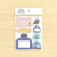These flake sticky notes are designed by illustrator eric.
They feature a weak adhesive, full-surface adhesive, and are die-cut so you can write on them with water-based pens, oil-based pens, or pencils.
Perfect for quick notes or adding decoration to your planner.

7 designs x 20 each (Total 140pcs)
Weak-adhesive
Includes 1 pack