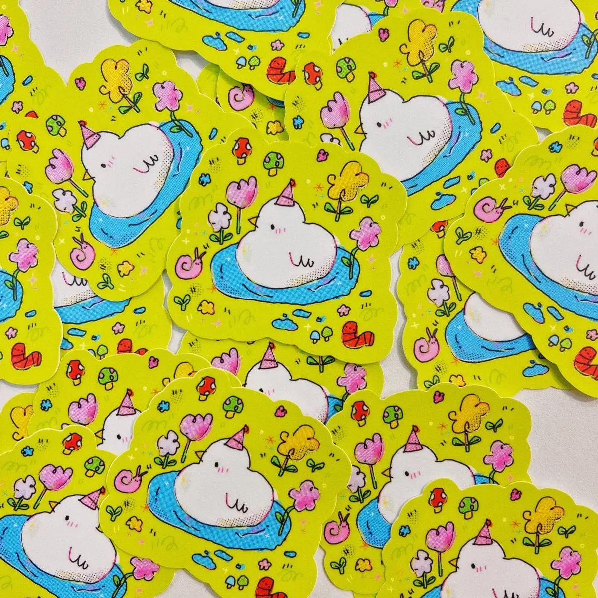 tabetaaii - Party Duck Sticker