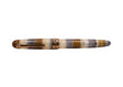 Penlux Masterpiece Delgado Bumblebee Fountain Pen

The collection of Delgado Selected is a premiere version of the Delgado which uses only rare materials and with small production quantity.&nbsp; The Bumblebee was created using PMMA resin and only 70 pieces were produced.&nbsp;

The Bumblebee Delgado features an earthy style with&nbsp;banded swirls of smoky slate grey, translucent honey amber, creamy white, and deep caramel. Topped off with copper plated trim and nib, it looks less like a bug and more like 