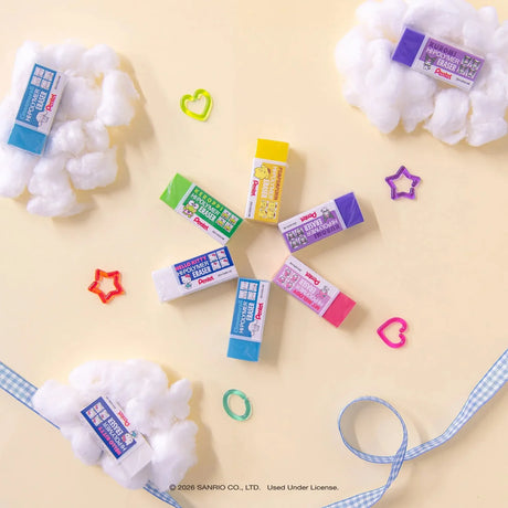 Your favorite characters, your favorite pens. Pentel has teamed up with Hello Kitty and Friends to bring you a limited-edition collection of premium writing instruments designed for fans, collectors, and everyday writers alike.

Key features:

Limited-Edition Hello Kitty and Friends character designs for fans, collectors, and everyday writers alike.
The erasers are made from high-quality, latex-free materials, ensuring they are safe for all users.
Each eraser is designed to erase cleanly without tearing or 