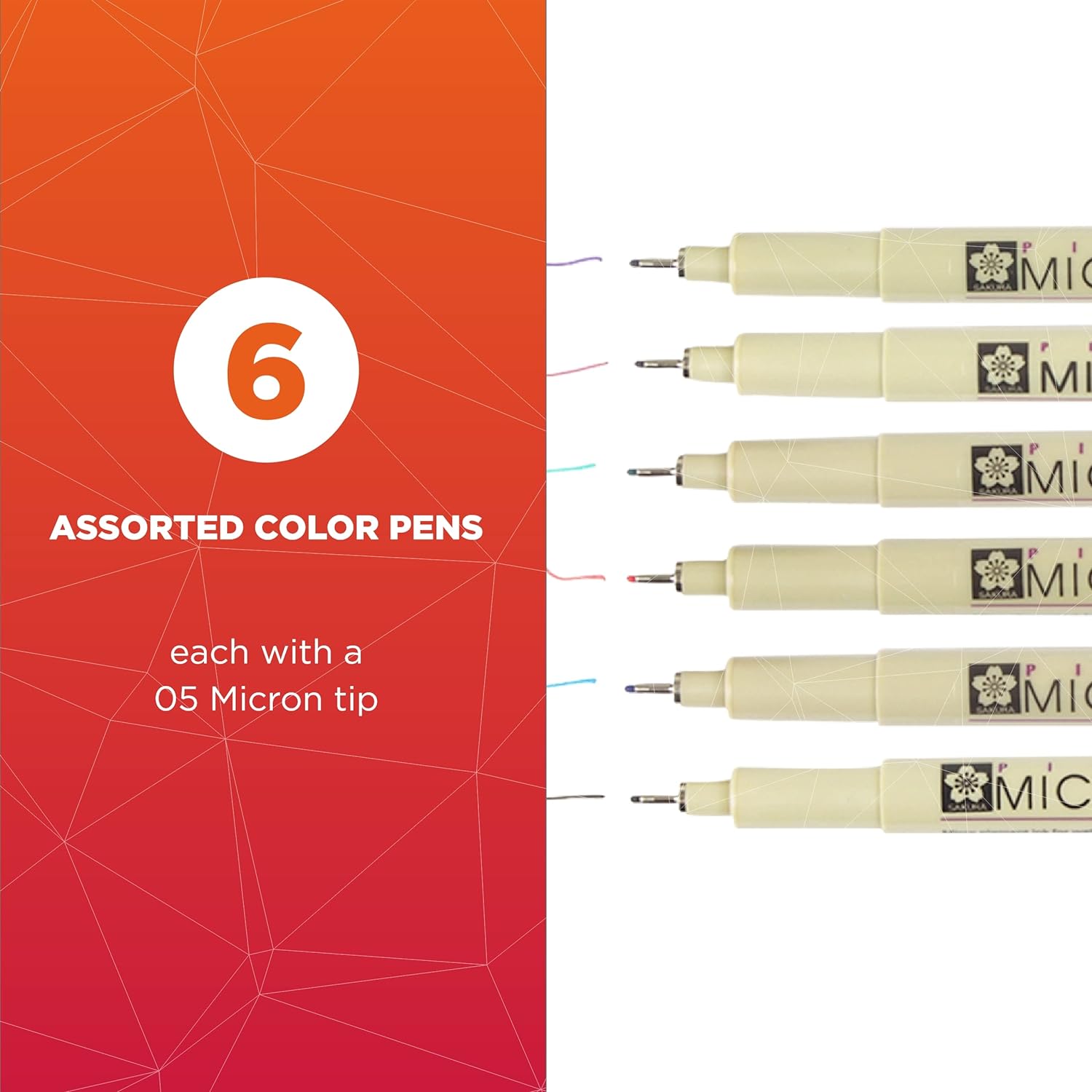 Sakura Pigma Micron Pens 05 .45mm 6/Pkg - Heritage Earth Colors