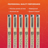 Sakura Pigma Micron Pens 05 .45mm 6/Pkg - Heritage Earth Colors