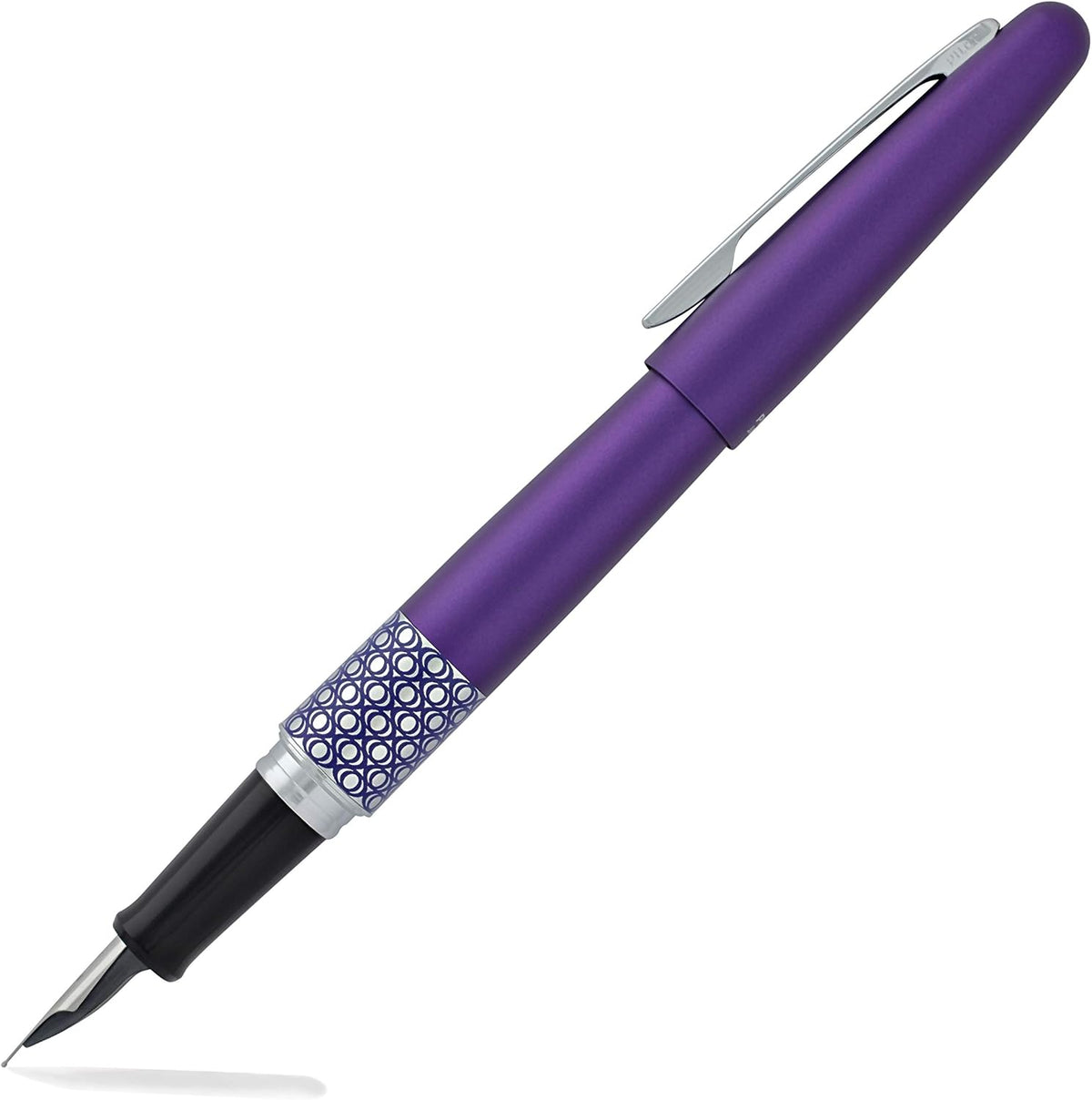 The Pilot MR Retro Pop Collection combines retro designs with an array of brightly colored, patterned accent bands for just a touch of the pop.