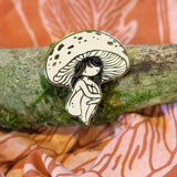 Mushroom Girl Enamel Pin