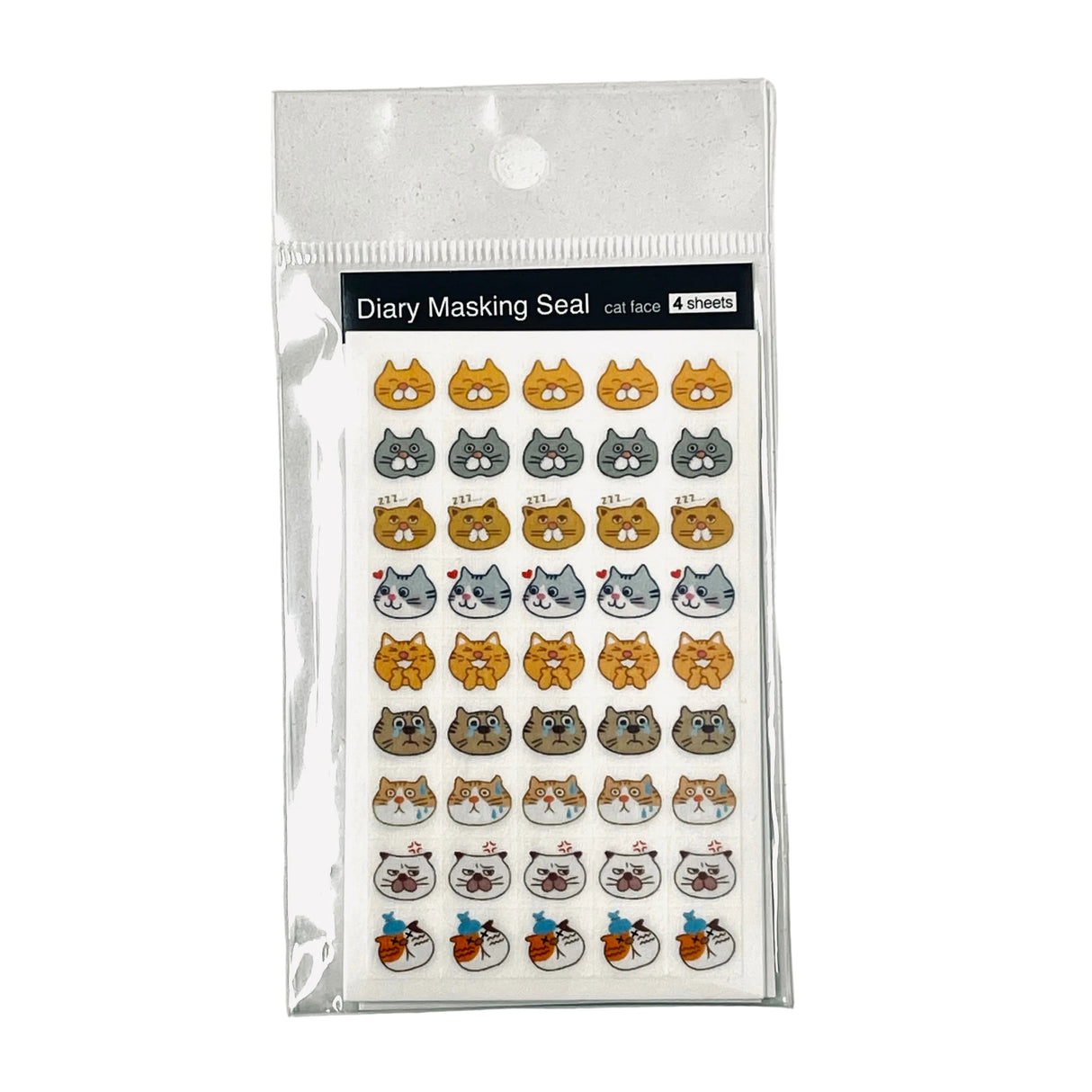 Pine Book Cat Expressions Daily Decoration Stickers